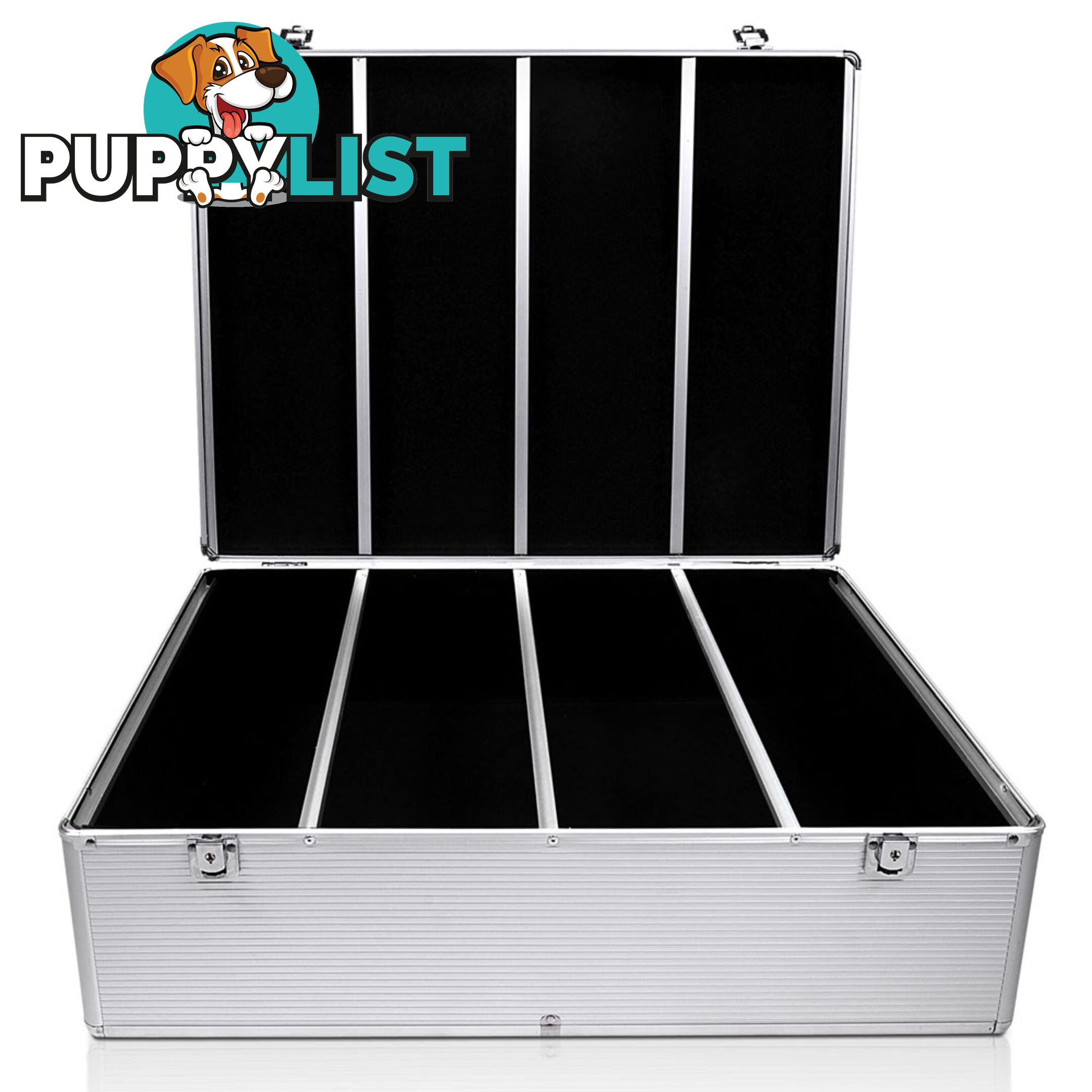 Aluminium CD DVD Bluray Storage Case Lock Box 1000 Discs SL Folder Holds