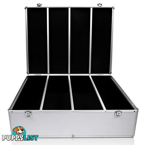 Aluminium CD DVD Bluray Storage Case Lock Box 1000 Discs SL Folder Holds