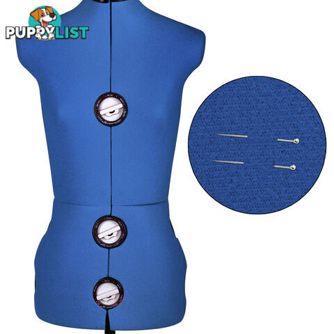 Size 8 - 14 Adjustable Dressmaking Female Mannequin Fashion Cloth Display Blue