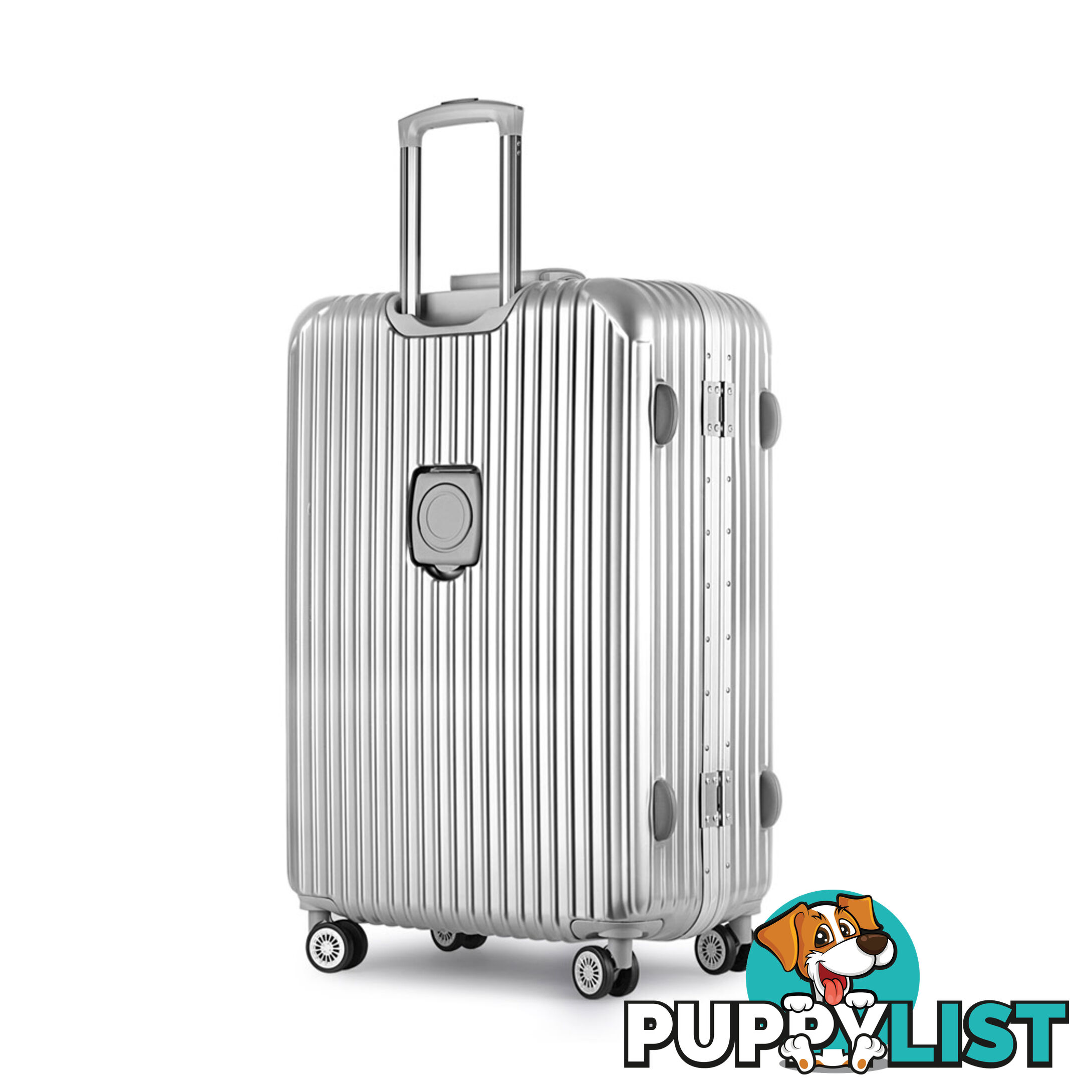 28inch Hard Shell Travel Luggage with TSA Lock Silver