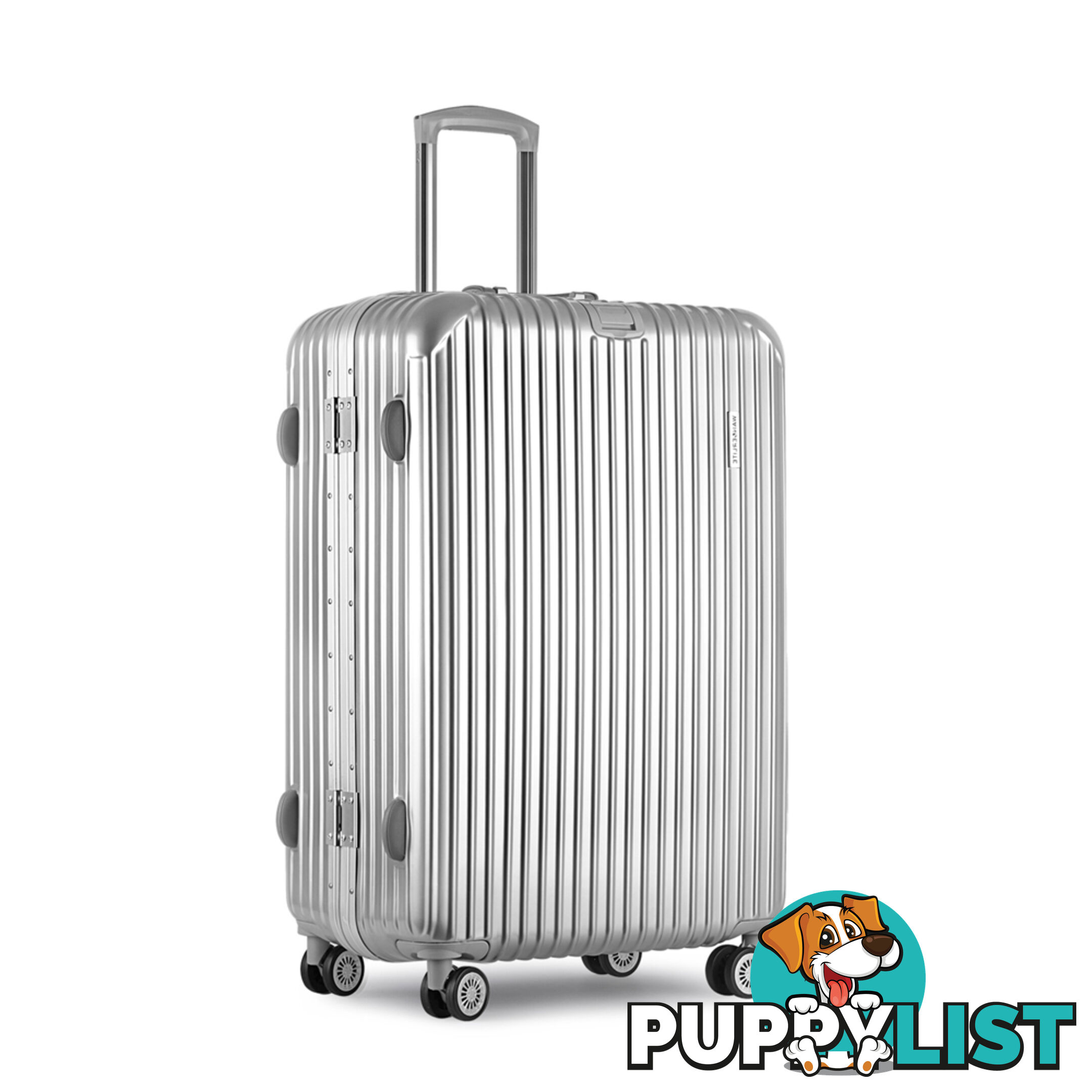 28inch Hard Shell Travel Luggage with TSA Lock Silver