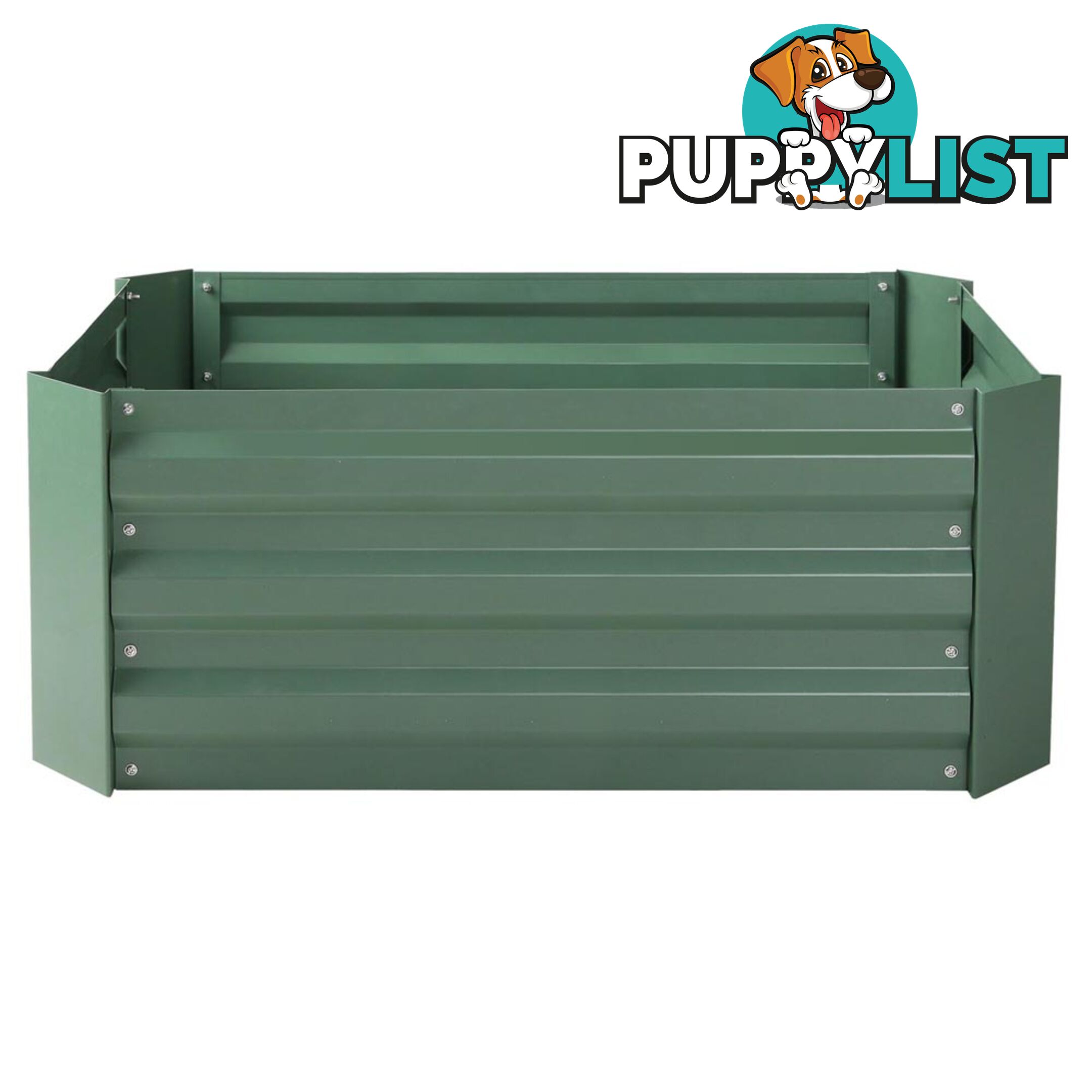 Galvanised Raised Garden Bed 80 x 60cm Green