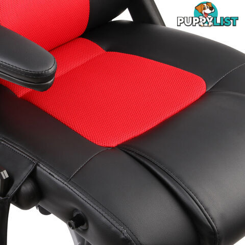 PU Leather Office Ergonomic Computer Chair 8 Point Massage Recliner Heated