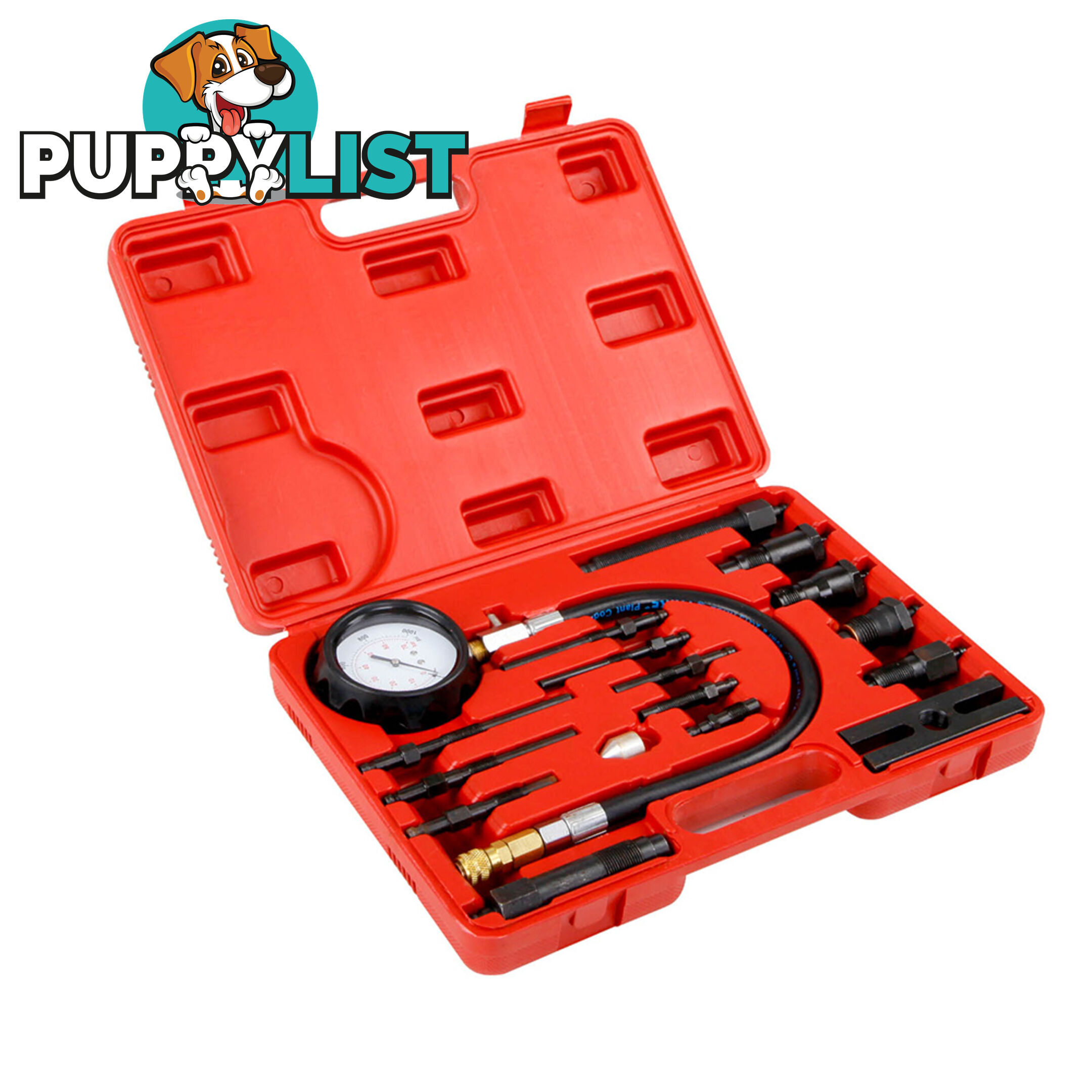 Giantz 17 Pcs Diesel Engine Compression Tester Kit