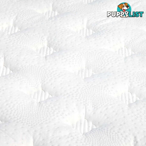 Luxury Mattress 28cm Natural Latex Pillow Top 5 Zone Pocket Spring Bedding Queen