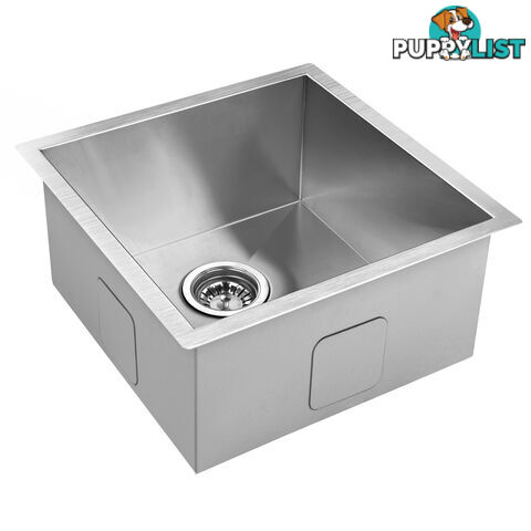 Handmade Stainless Steel Kitchen Laundry Sink Undermount Topmount 510 x 450 mm