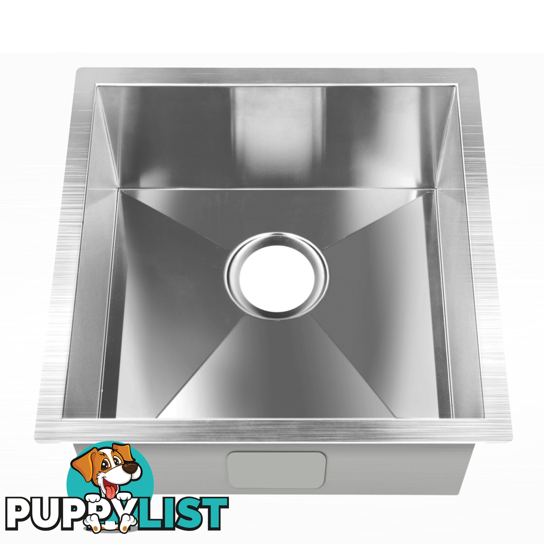 Handmade Stainless Steel Kitchen Laundry Sink Undermount Topmount 510 x 450 mm