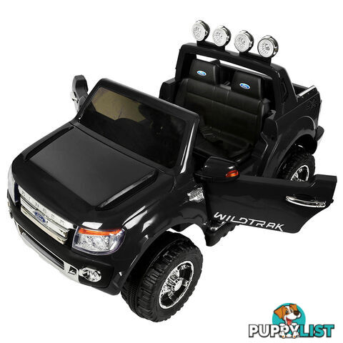 Ford Ranger Kids Ride On Car Licensed Remote Control Children Toy Truck Black