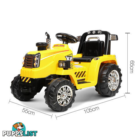 Electric Kids Ride On Tractor Children Remote Excavator Bulldozer Power Toy Car