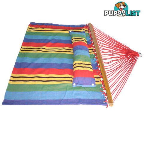 Hammock Swing Double w/ Pillow Multi-colour