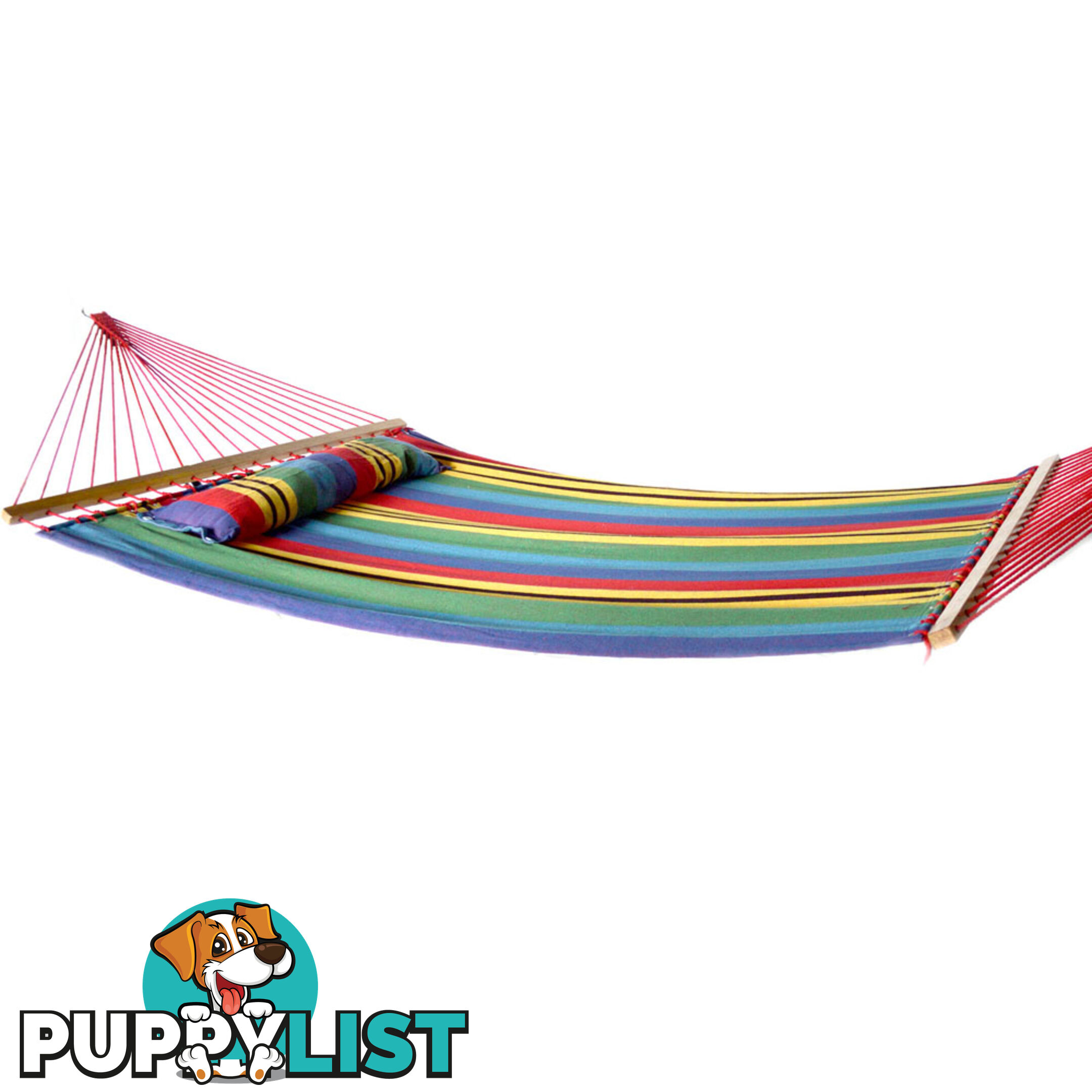 Hammock Swing Double w/ Pillow Multi-colour