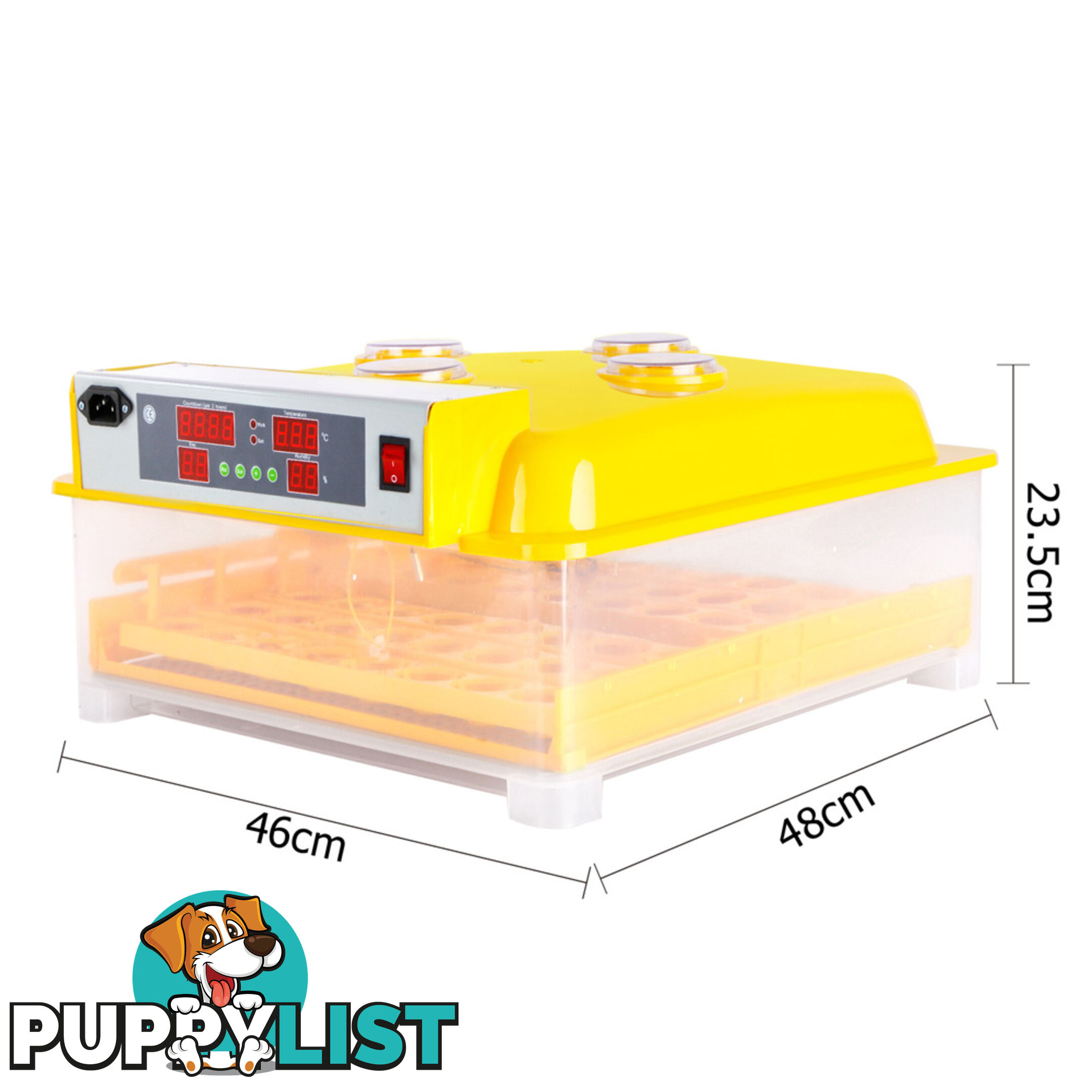 Automatic Digital LED 48 Egg Incubator Turning Chicken Duck Quail Poultry