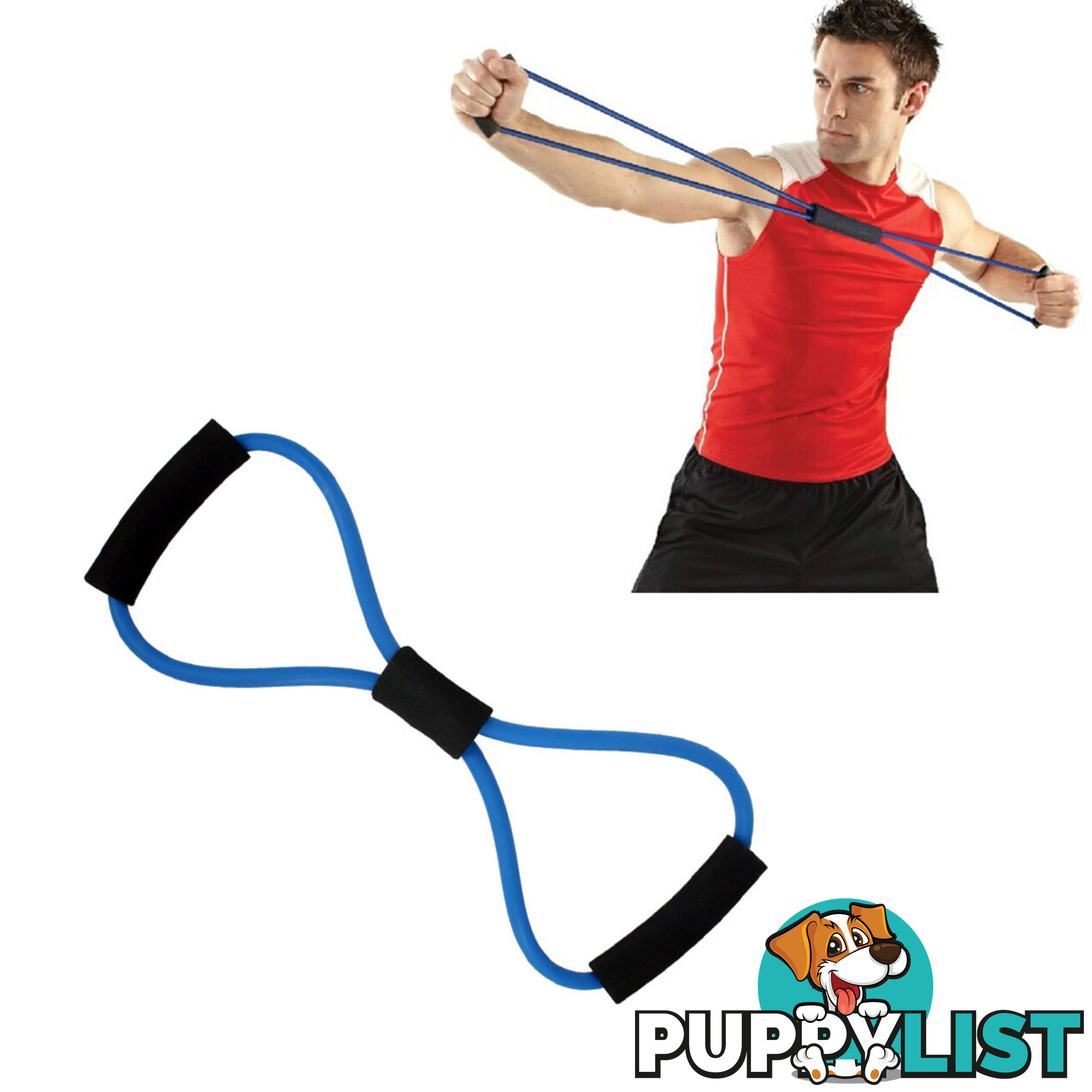 13PCS Heavy Resistance Band Yoga Tension Rope Fitness Stretch Door Loop Gym Abs