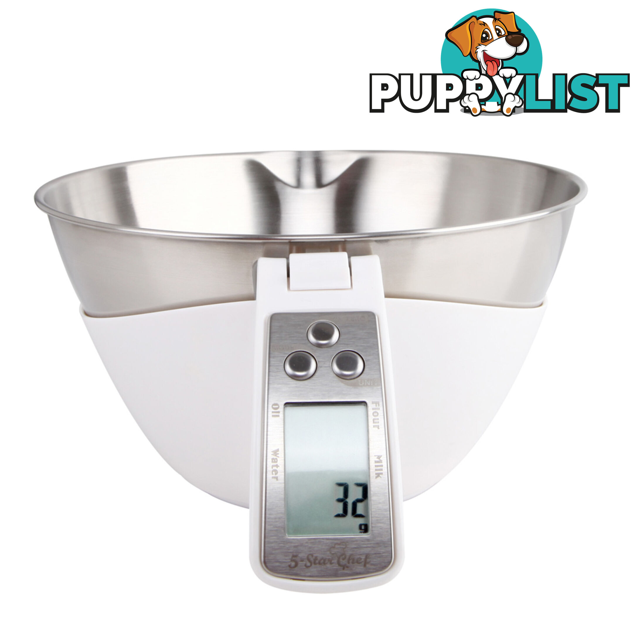 Electronic Kitchen Scale Bowl Digital LCD Display Measuring Cup Food Weight