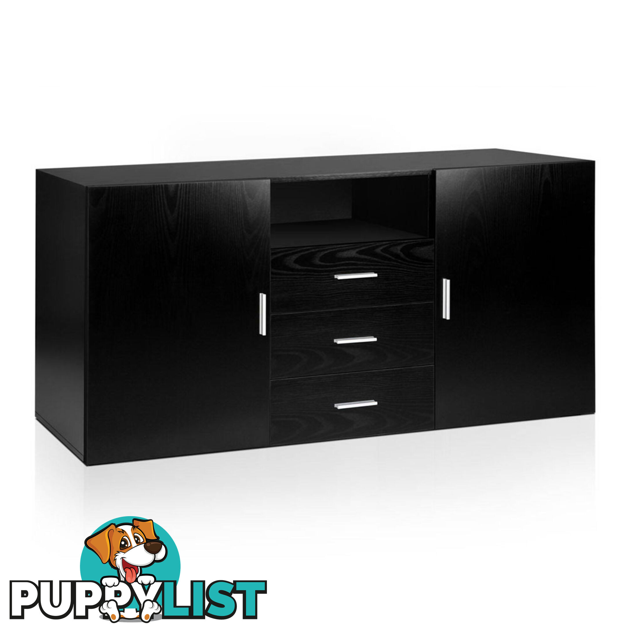 Buffet Sideboard Cabinet - Black