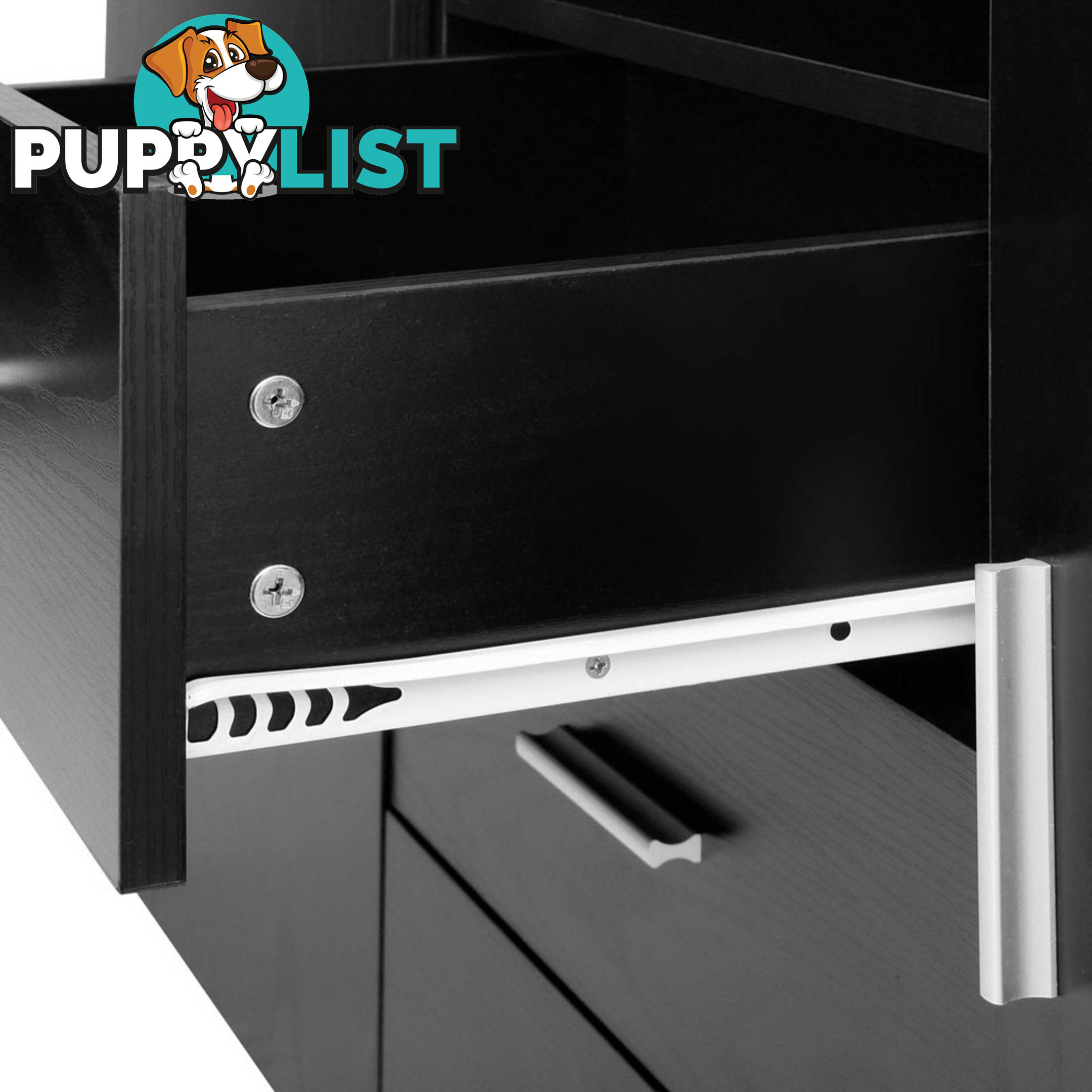 Buffet Sideboard Cabinet - Black