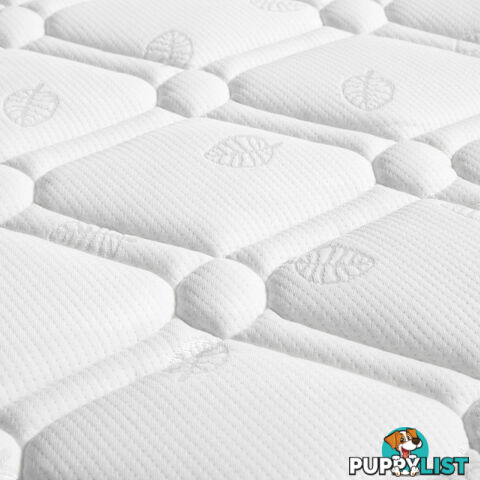 Medium Firm 24cm Mattress Pillow Top High Density Foam Pocket Spring Bed Queen