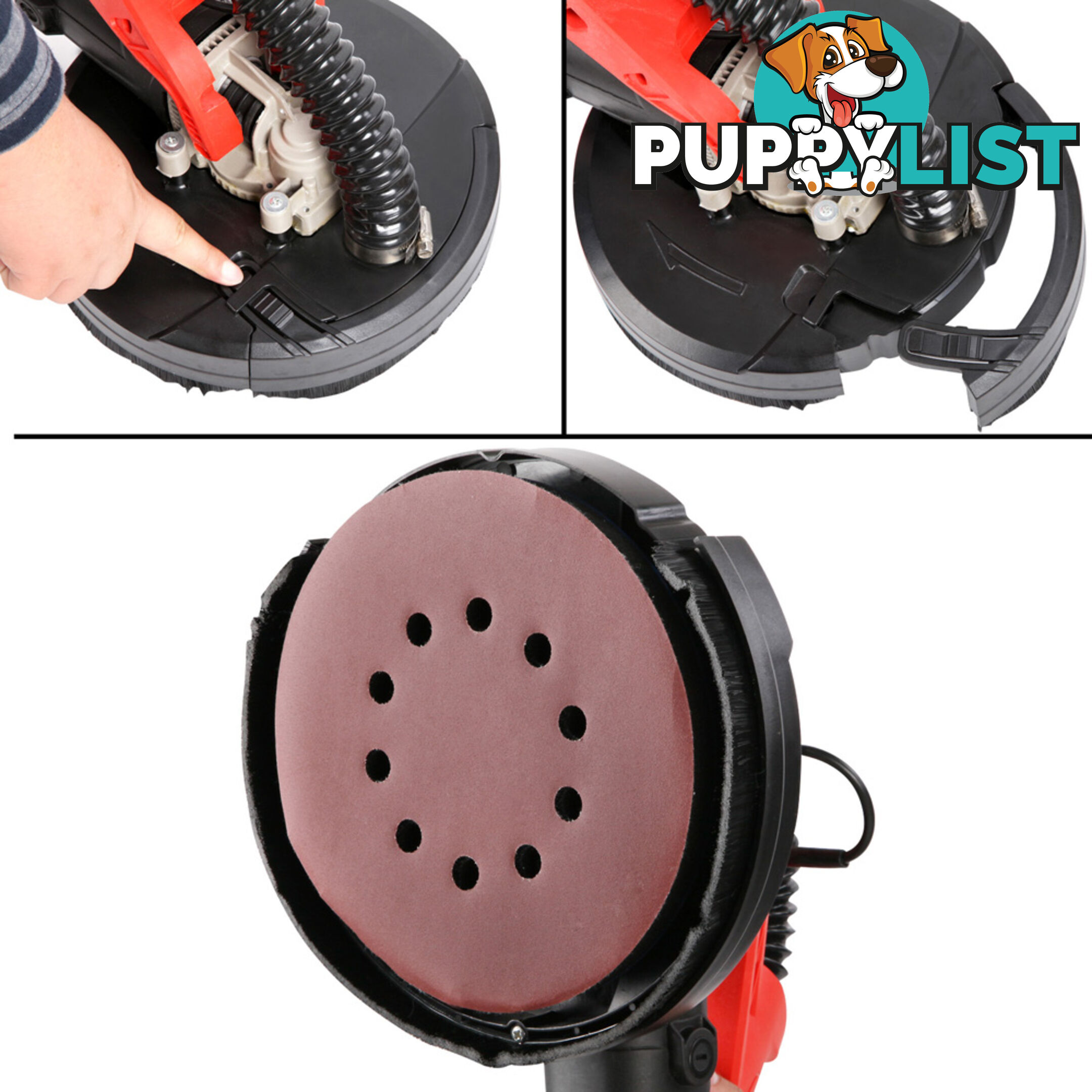 Industrial Drywall Sander with LED Light