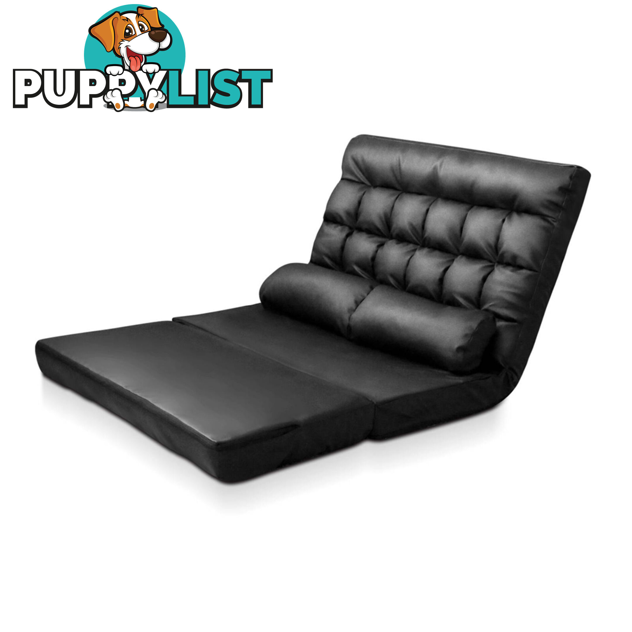 Double Size Adjustable Lounge Sofa - 10 positions PU Leather