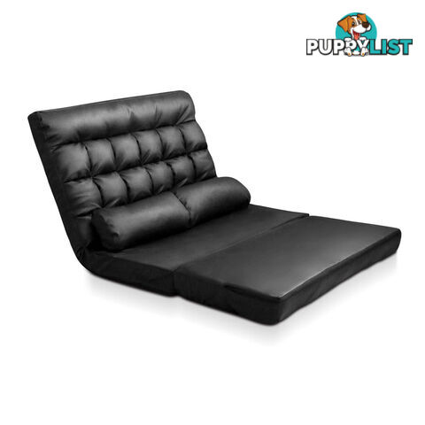 Double Size Adjustable Lounge Sofa - 10 positions PU Leather