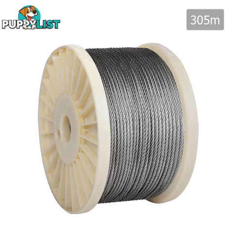 316 Marine Stainless Steel Wire Rope 7x7 Balustrade Decking Fence Cable 305M