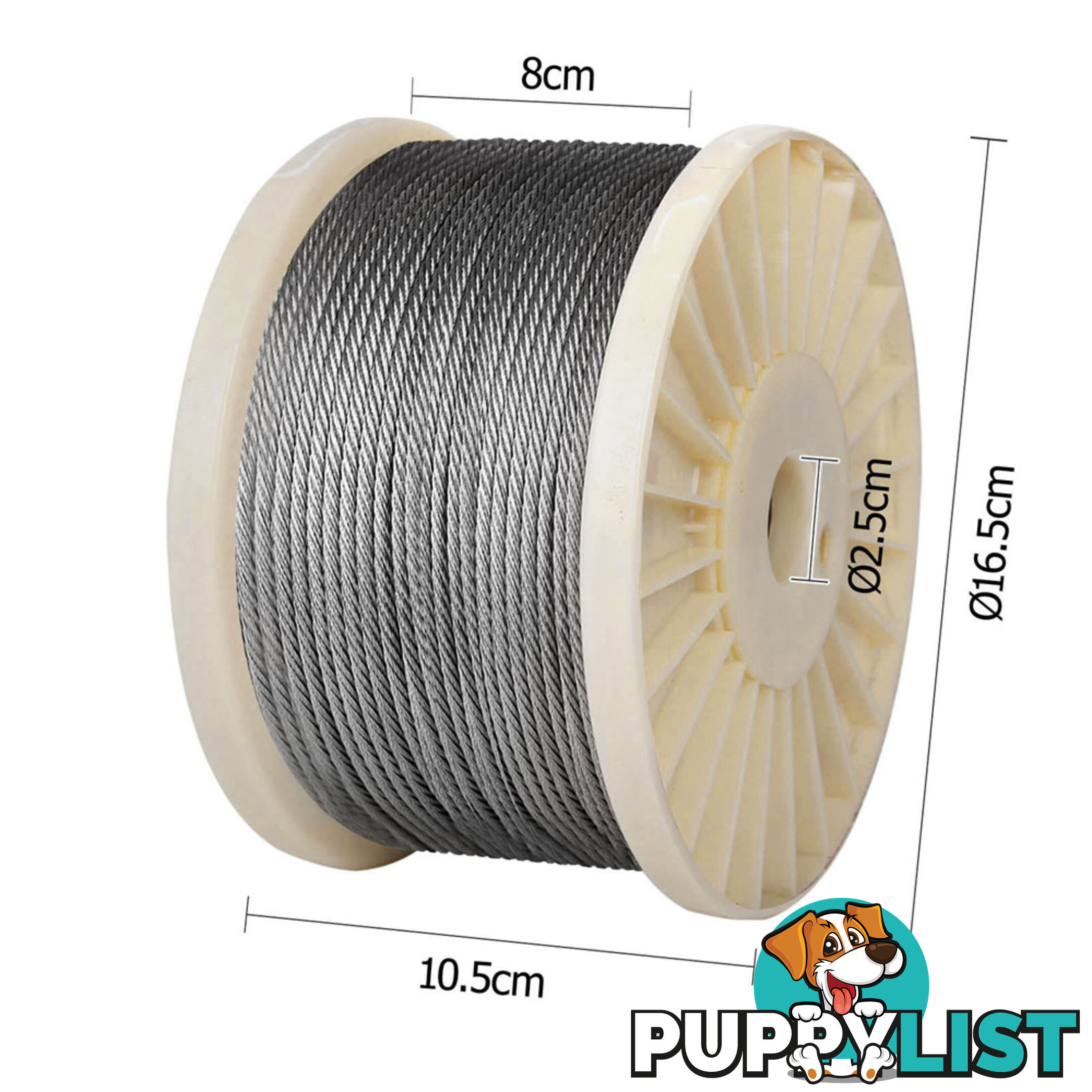 316 Marine Stainless Steel Wire Rope 7x7 Balustrade Decking Fence Cable 305M