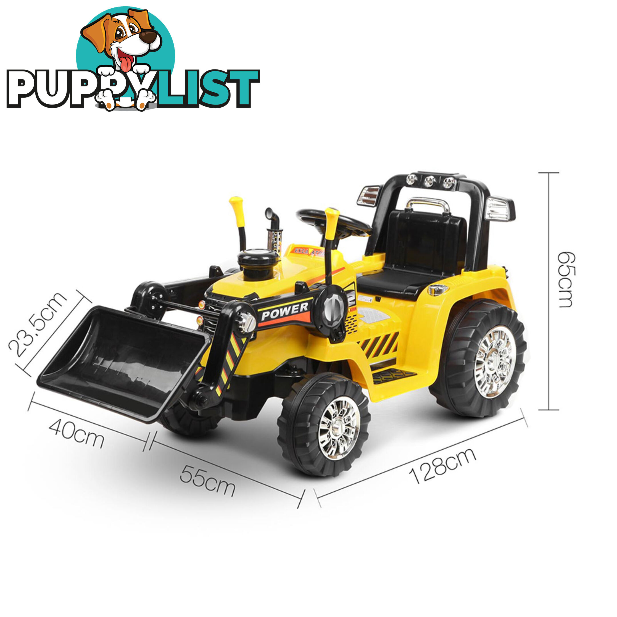 Electric Kids Ride On Bulldozer Children Remote Tractor Excavator Power Toy Car