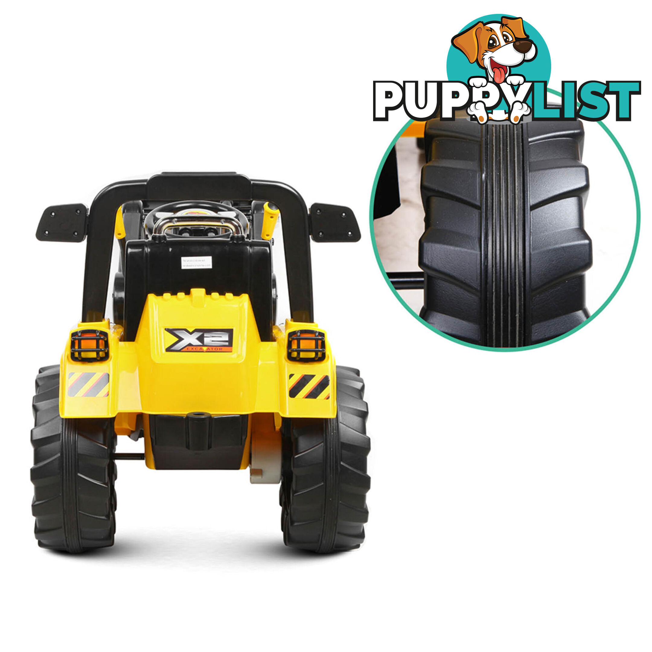 Electric Kids Ride On Bulldozer Children Remote Tractor Excavator Power Toy Car