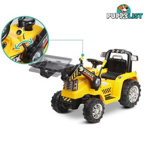 Electric Kids Ride On Bulldozer Children Remote Tractor Excavator Power Toy Car