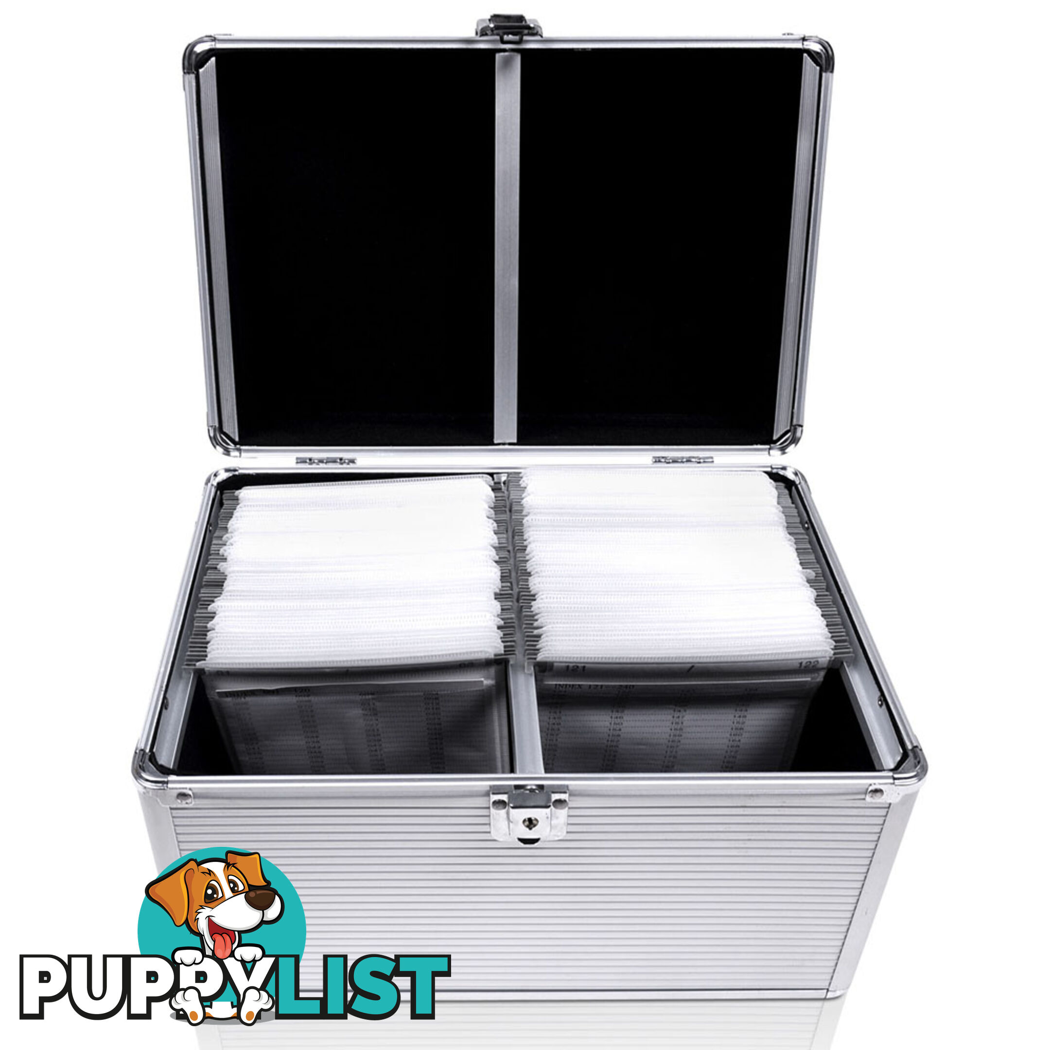 Aluminium CD DVD Bluray Storage Case Lock Box 240 Discs SL Folder Holds