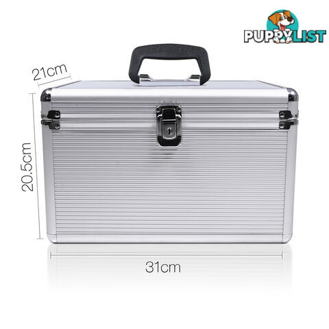 Aluminium CD DVD Bluray Storage Case Lock Box 240 Discs SL Folder Holds