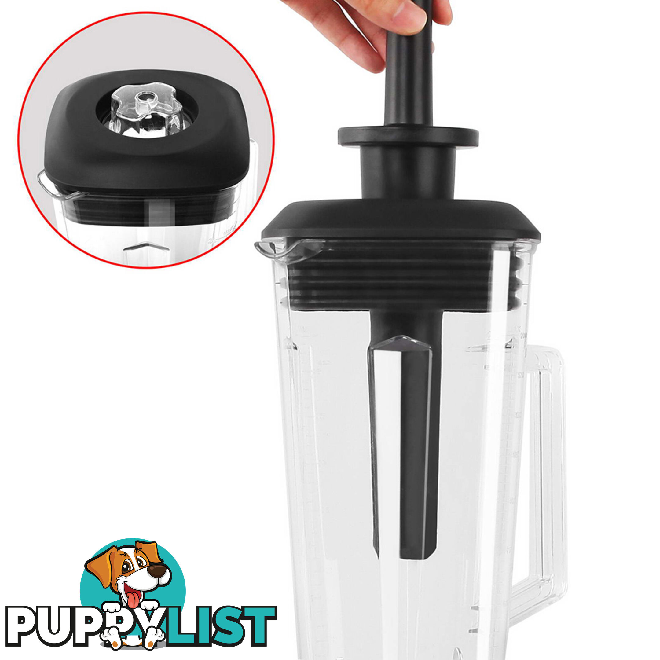 2-in-1 Food Processor & Blender 2L - Black