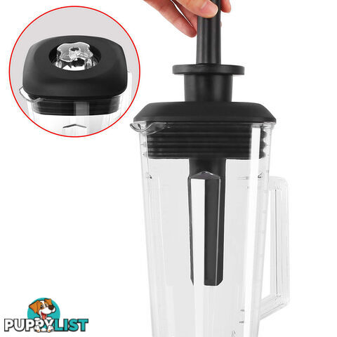 2-in-1 Food Processor & Blender 2L - Black