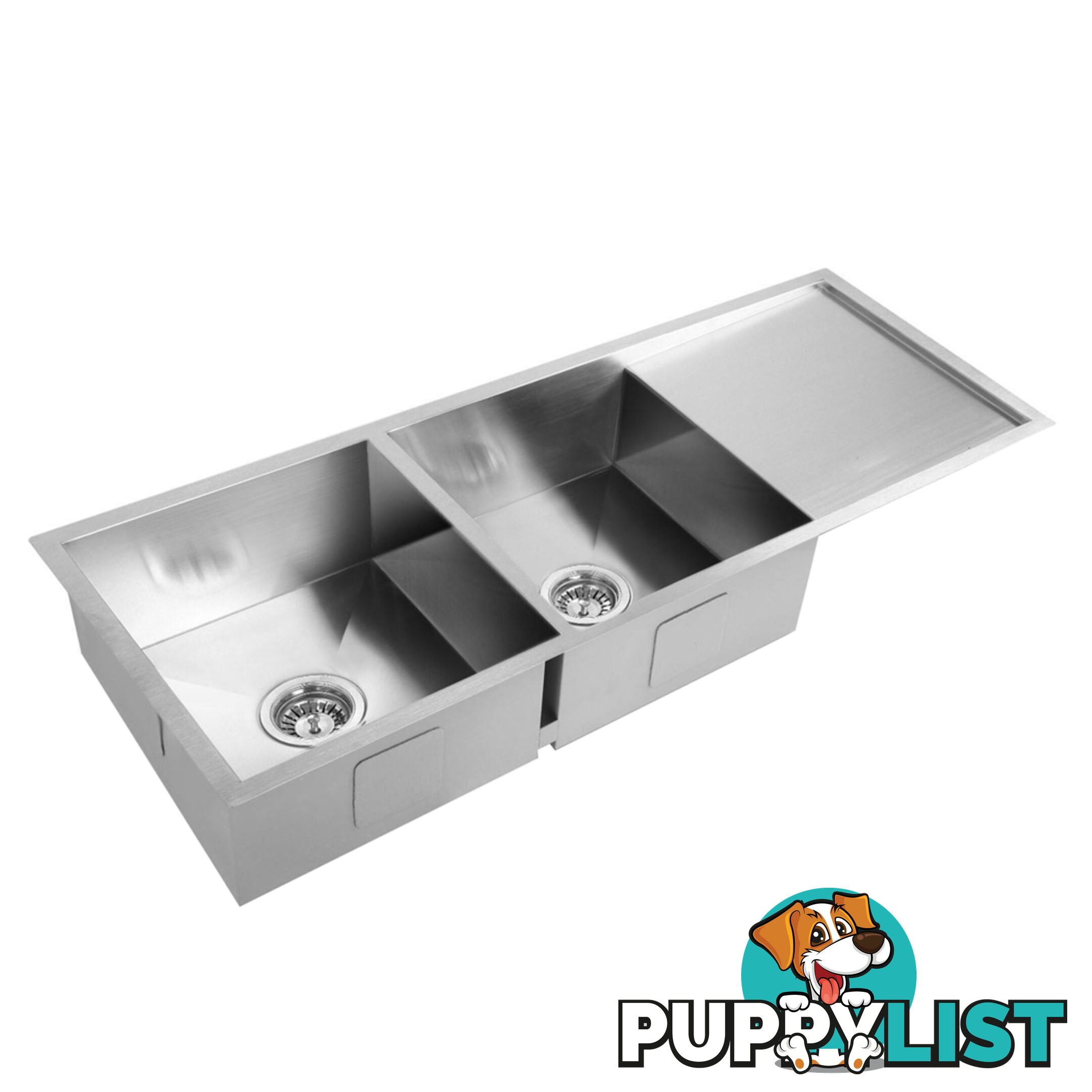 Handmade Stainless Steel Kitchen Laundry Sink Undermount Topmount 1114 x 450mm