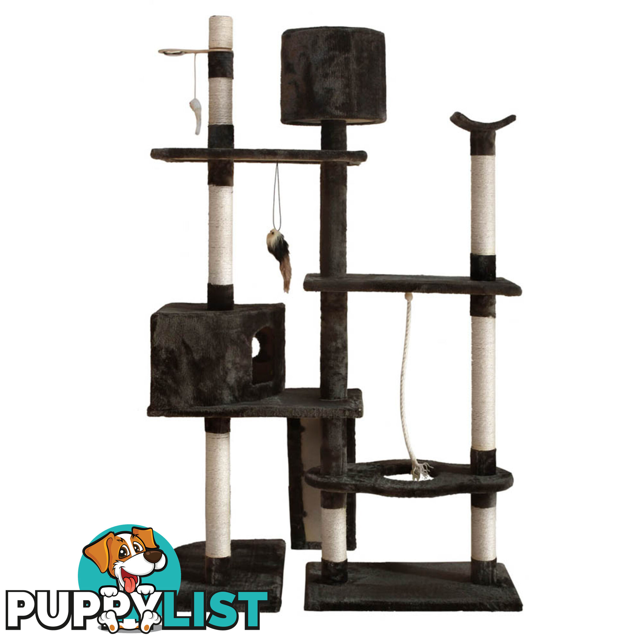 Cat Scratching Poles Post Furniture Tree 170cm Grey