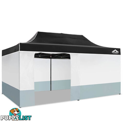 3X6 Pop Up Gazebo - Black