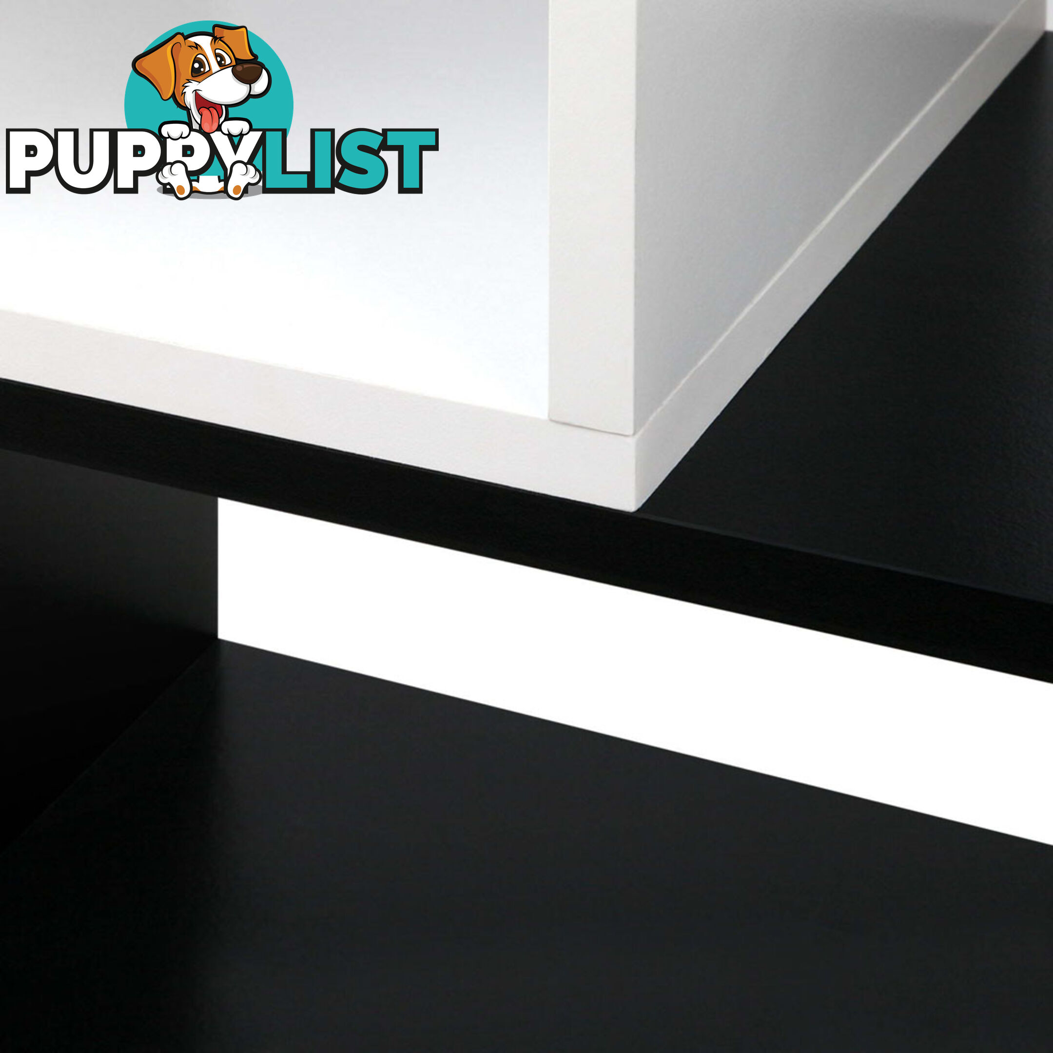 L Shape Display Shelf DIY Cube TV Stand Bookshelf Storage Cabinet Black