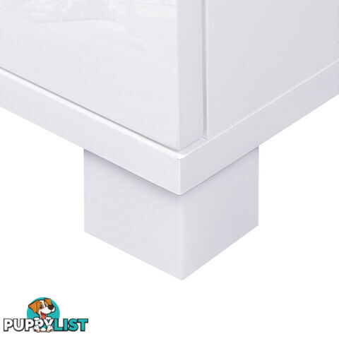 High Gloss Sideboard Storage Cabinet Cupboard White