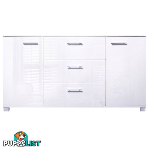 High Gloss Sideboard Storage Cabinet Cupboard White