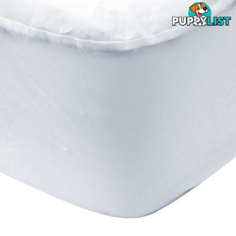 Fitted Non-Woven Waterproof Mattress Protector PU Coating Bed Cover Single