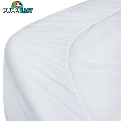 Fitted Non-Woven Waterproof Mattress Protector PU Coating Bed Cover Single