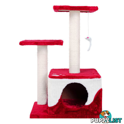 70cm Cat Scratching Poles Pet Post Furniture Tree Kitten Gym House Condo Red