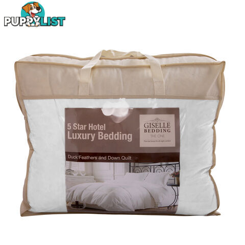 Luxury Summer Duck Feathers Down Quilt 350GSM Super King Size Doona