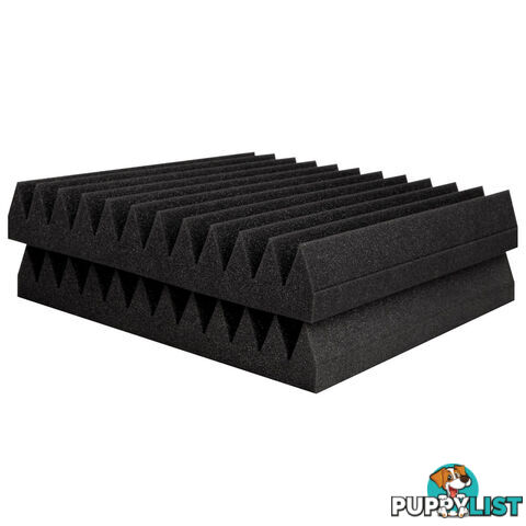 20 x Studio Wedge Acoustic Foam Black 30 x 30cm