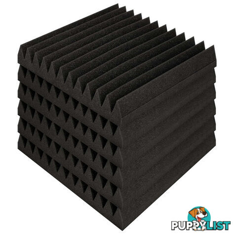 20 x Studio Wedge Acoustic Foam Black 30 x 30cm