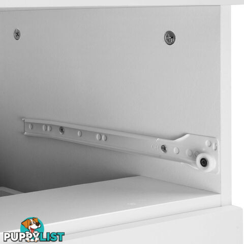 6 Drawer Tallboy Bedroom Storage White