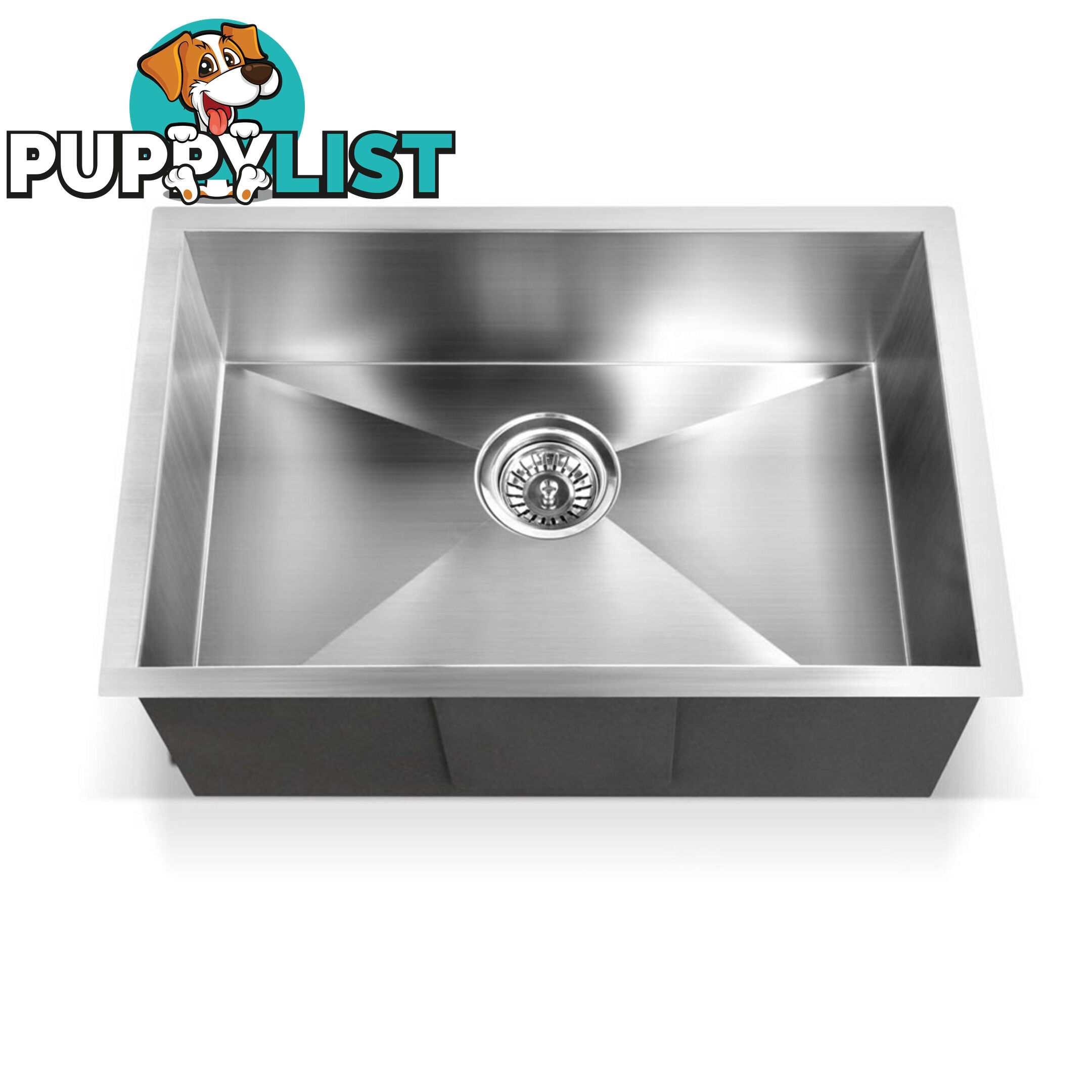 Handmade Stainless Steel Kitchen Laundry Sink Topmount Undermount 600 x 450 mm