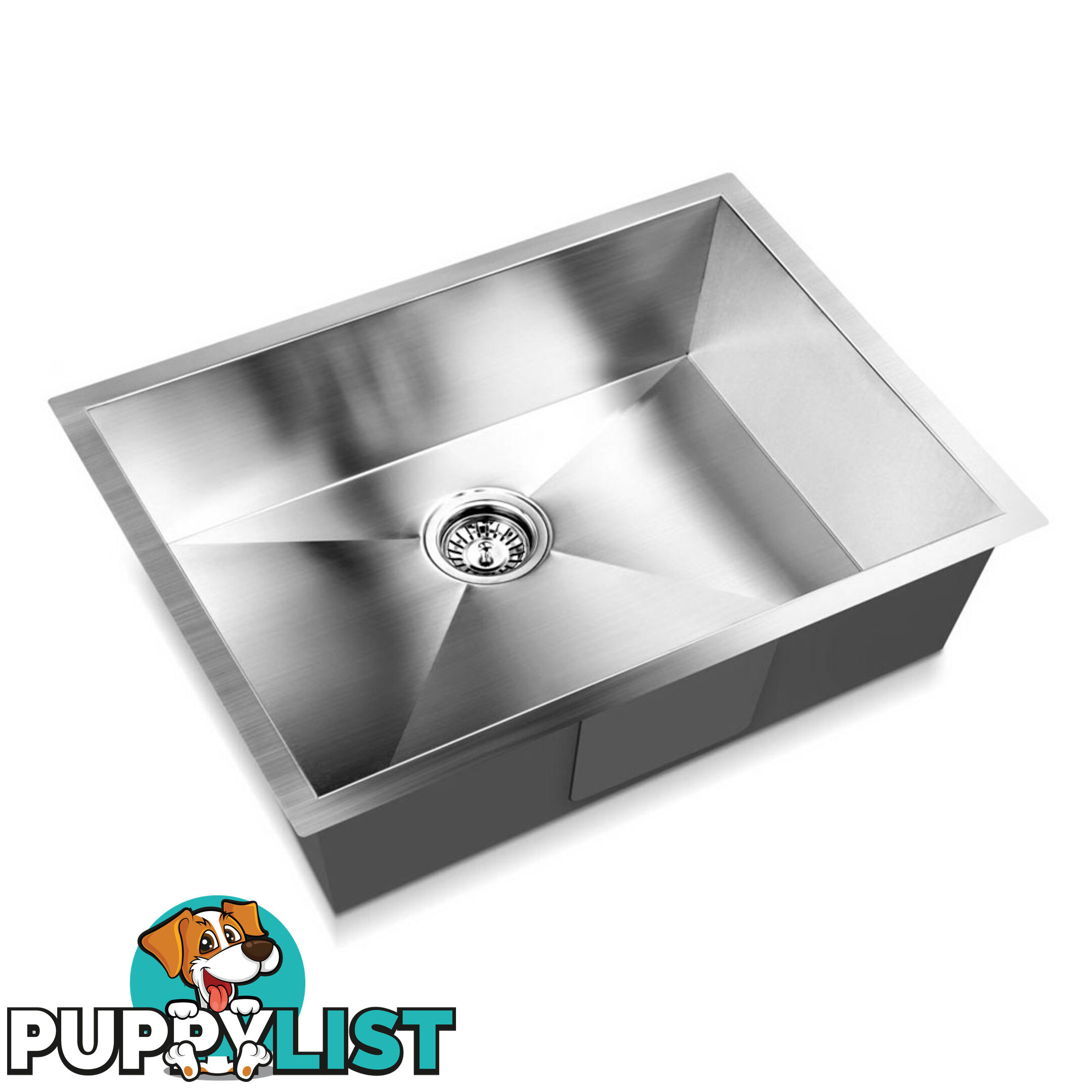 Handmade Stainless Steel Kitchen Laundry Sink Topmount Undermount 600 x 450 mm