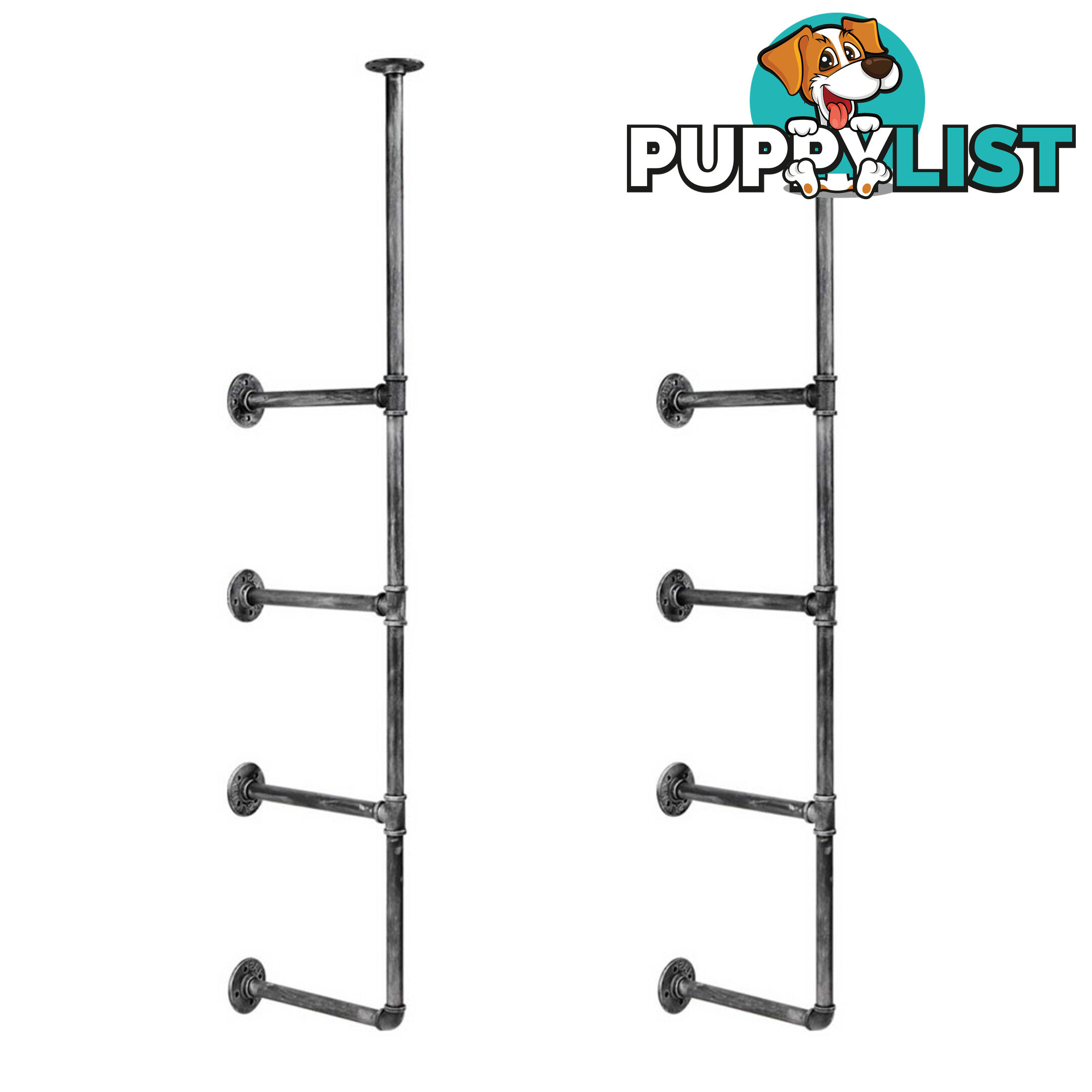 Wall Mount Pipe Bracket Shelf _ 141 CM