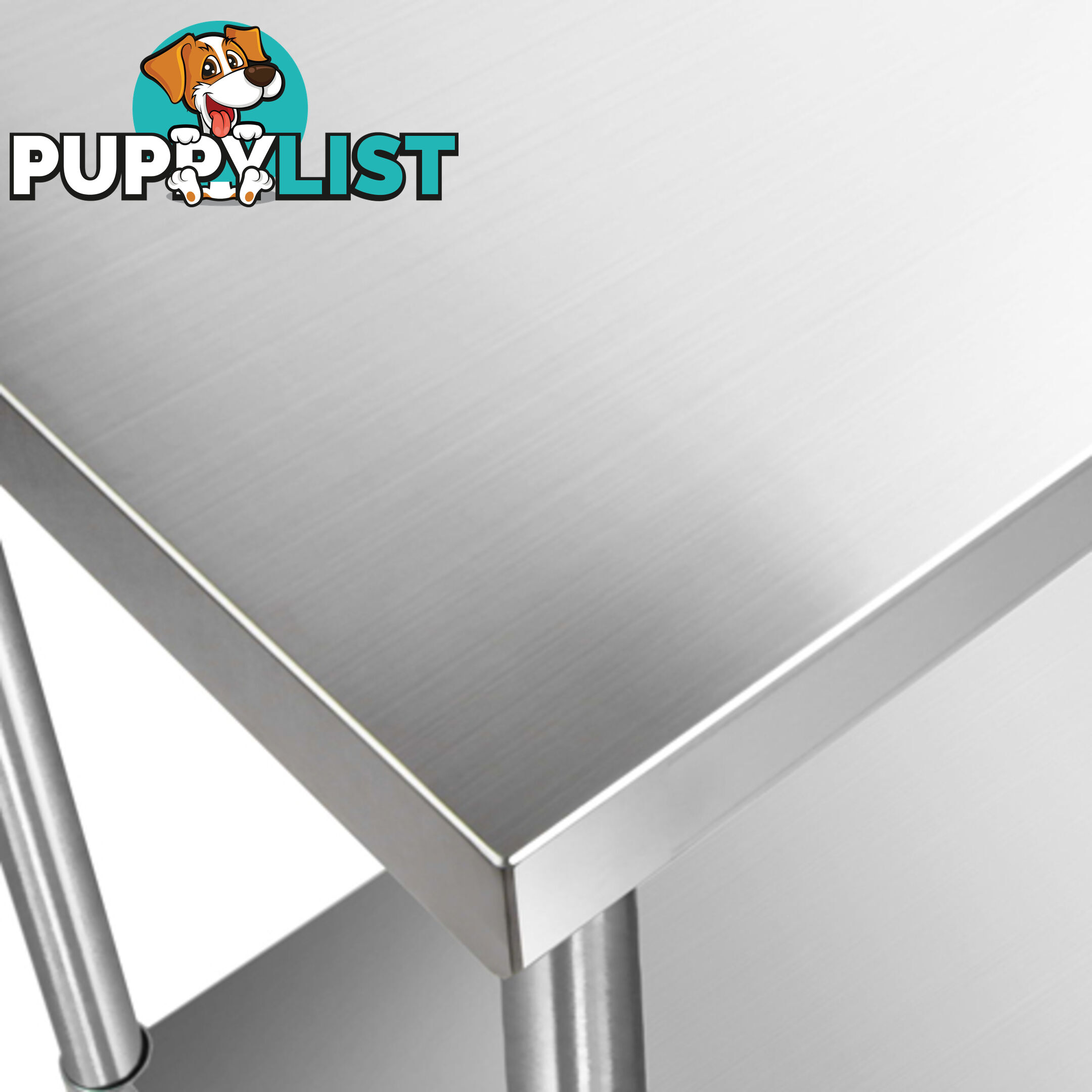 Stainless Steel Kitchen Work Bench Food 304 Preparation Table Top 1524mm